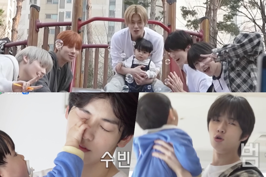 Watch: TXT Adorably Struggles And Bonds With Baby In New Babysitting Reality Show缩略图