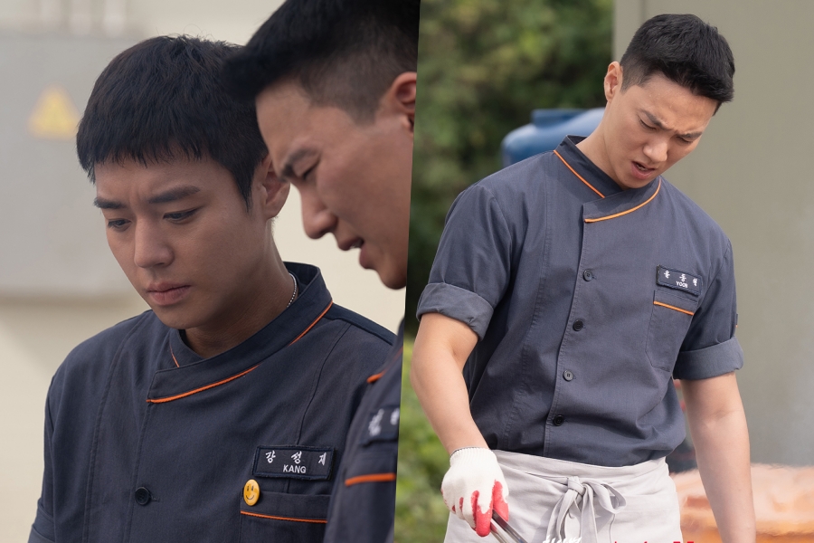 Park Ji Hoon Desperately Protects The Meat From Lee Hong Nae’s Chaotic Grilling In “The Legend Of Kitchen Soldier”缩略图