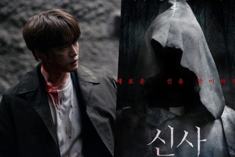 Horror Film “The Shrine” Unveils Chilling Poster Of Unknown Evil Lurking Inside Abandoned Shrine Awaiting Kim Jae Joong缩略图
