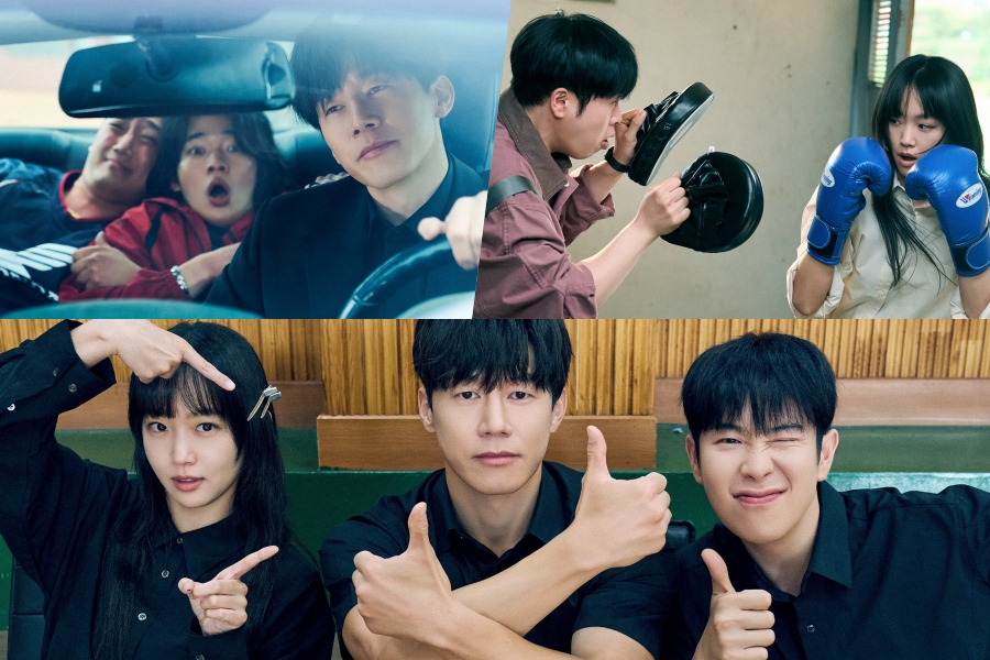 Kim Moo Yeol, Jin Ki Joo, P.O, And More Switch From Intense Action To Playful Smiles On Set Of “Teach You A Lesson”缩略图