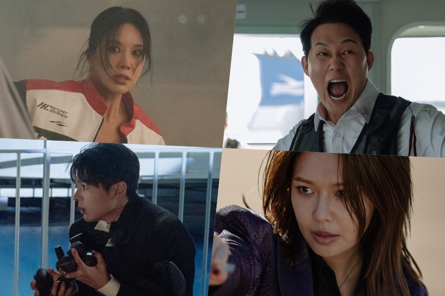 Uhm Jung Hwa, Park Sung Woong, And Ryeoun Fight To Save A Hijacked Cruise Ship From Sooyoung In “OK! Madam: Bon Voyage”缩略图