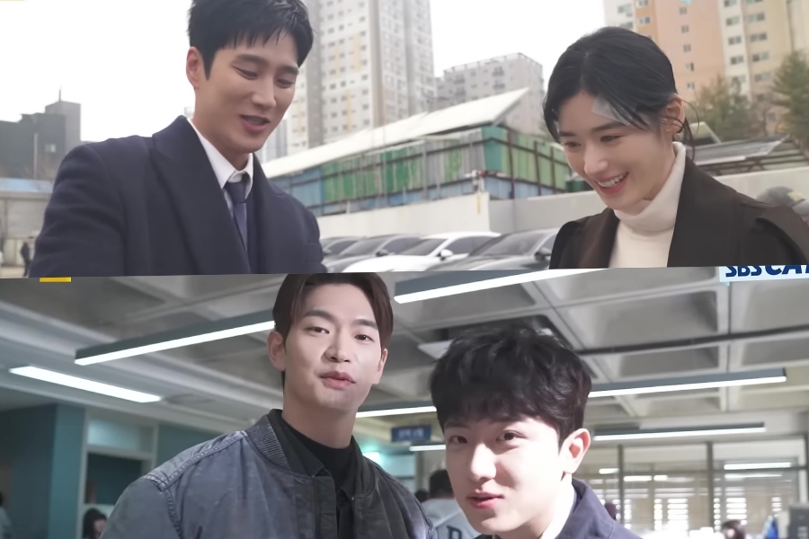 Watch: Ahn Bo Hyun, Jung Eun Chae, Kang Sang Jun, And Kim Shin Bi Showcase Their Chemistry While Filming “Flex X Cop 2”缩略图