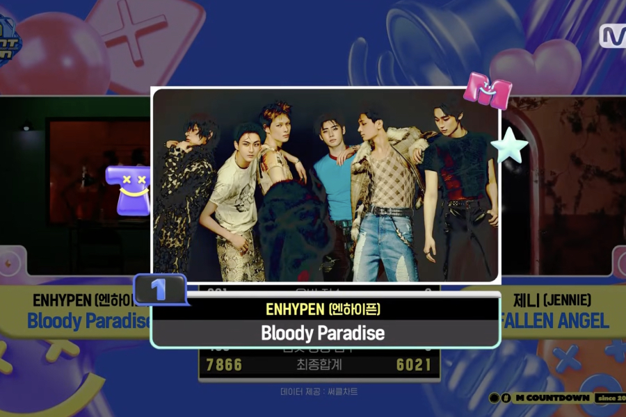 Watch: ENHYPEN Takes 7th Win And Triple Crown For “Bloody Paradise” On “M Countdown”; Performances By EVAN, &TEAM, And More缩略图