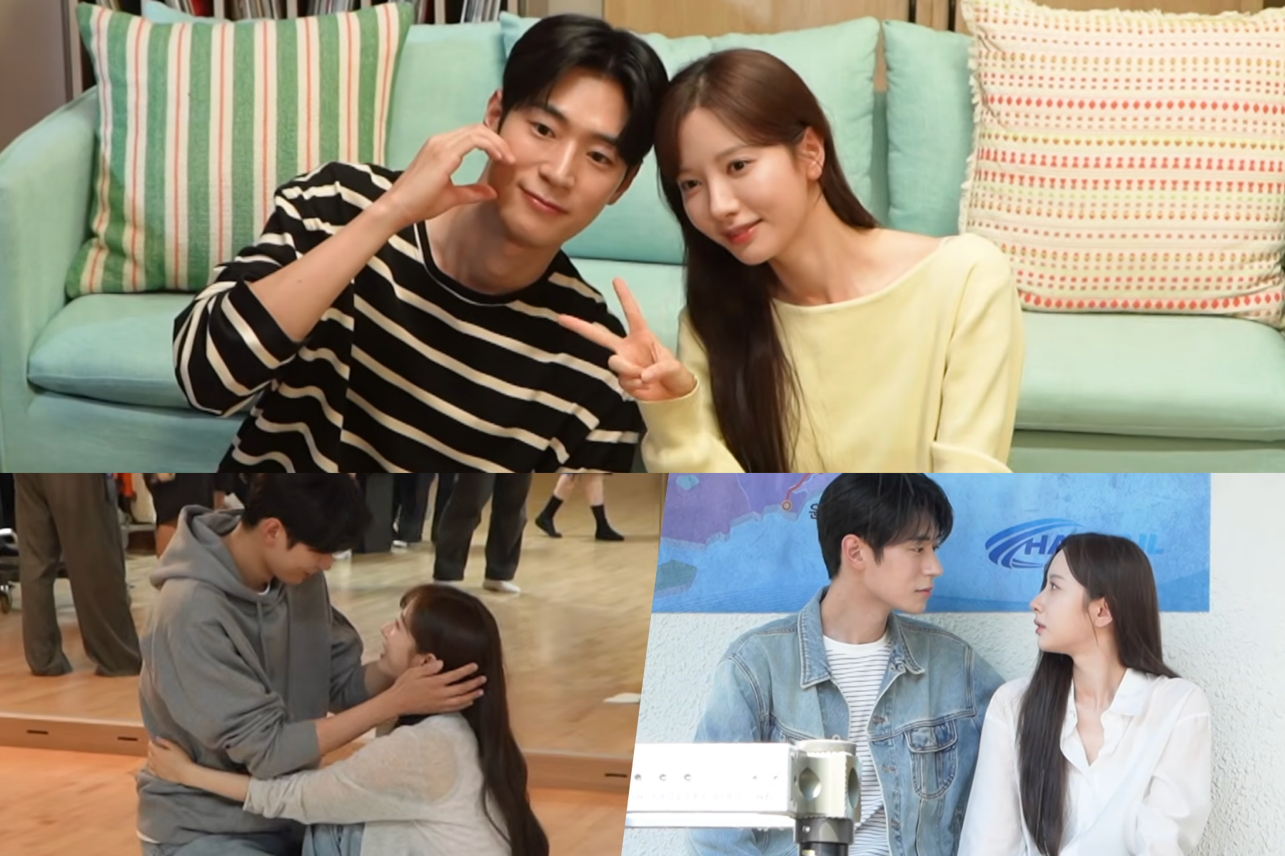 Watch: Kim Ji Yeon And Park Seo Ham Film Heart-Fluttering Scenes On Set Of “Dive Into You”缩略图